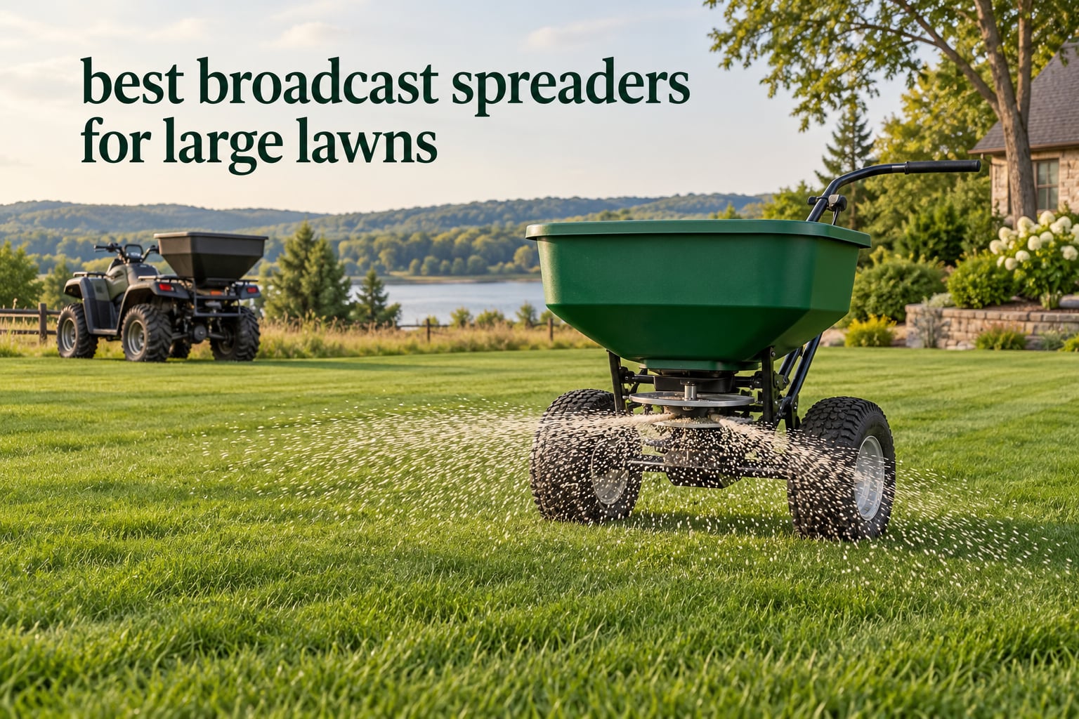 best broadcast spreaders for large lawns