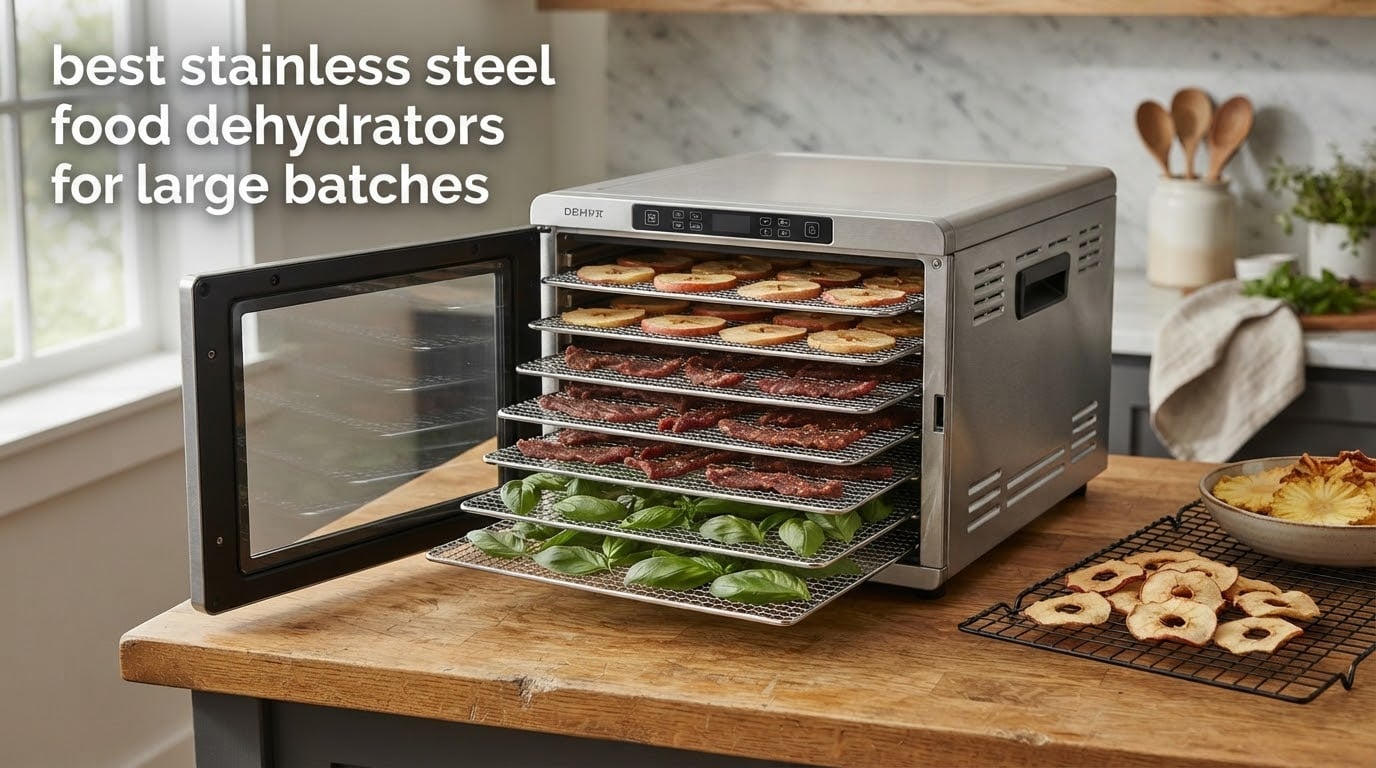best stainless steel food dehydrators for large batches