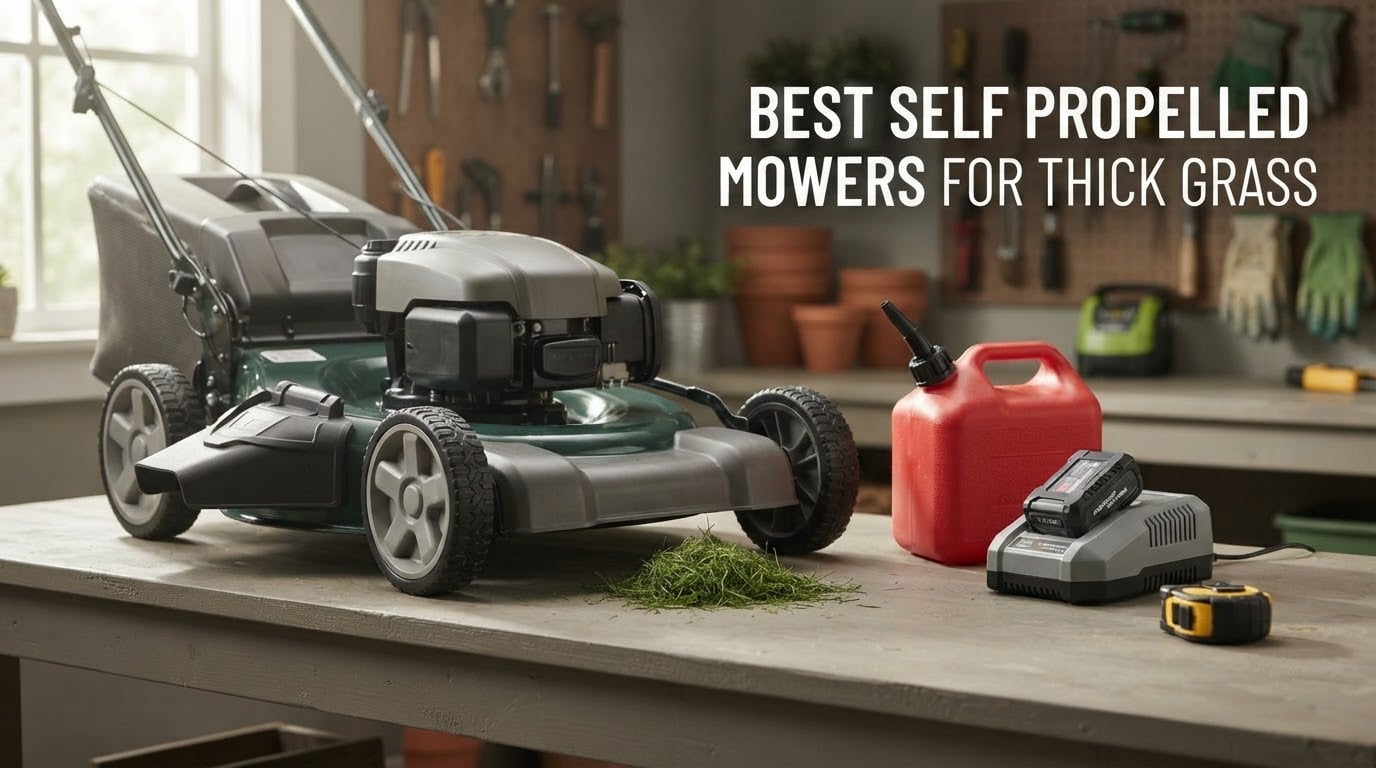 best self propelled mowers for thick grass