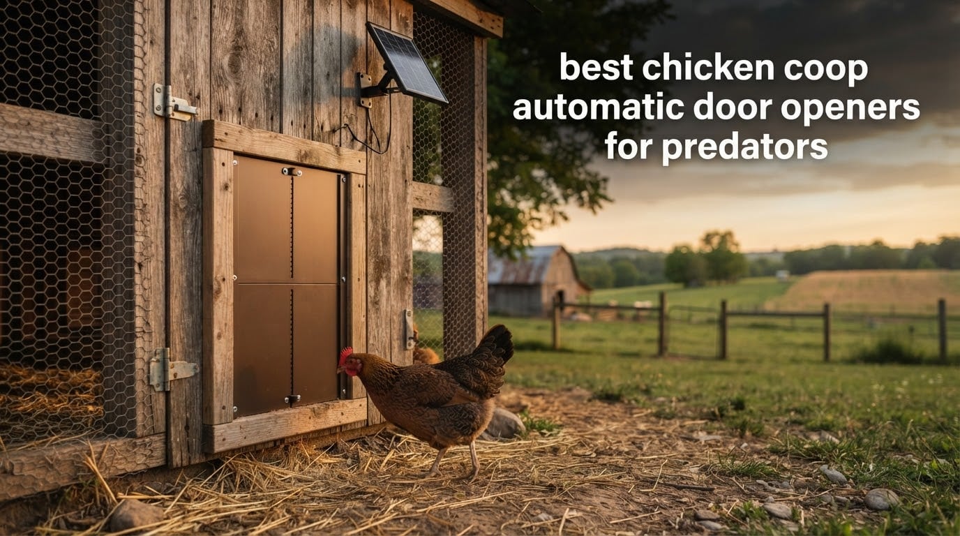 best chicken coop automatic door openers for predators