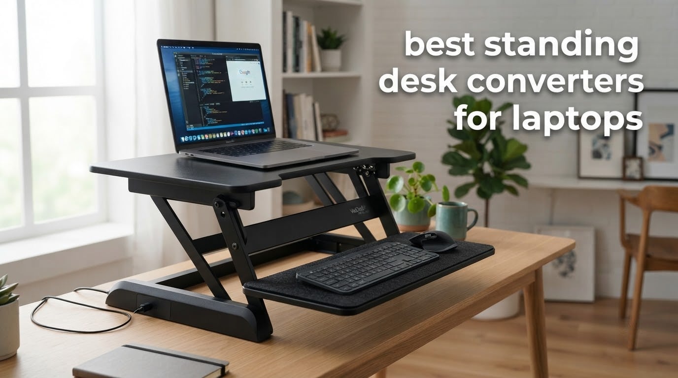 best standing desk converters for laptops