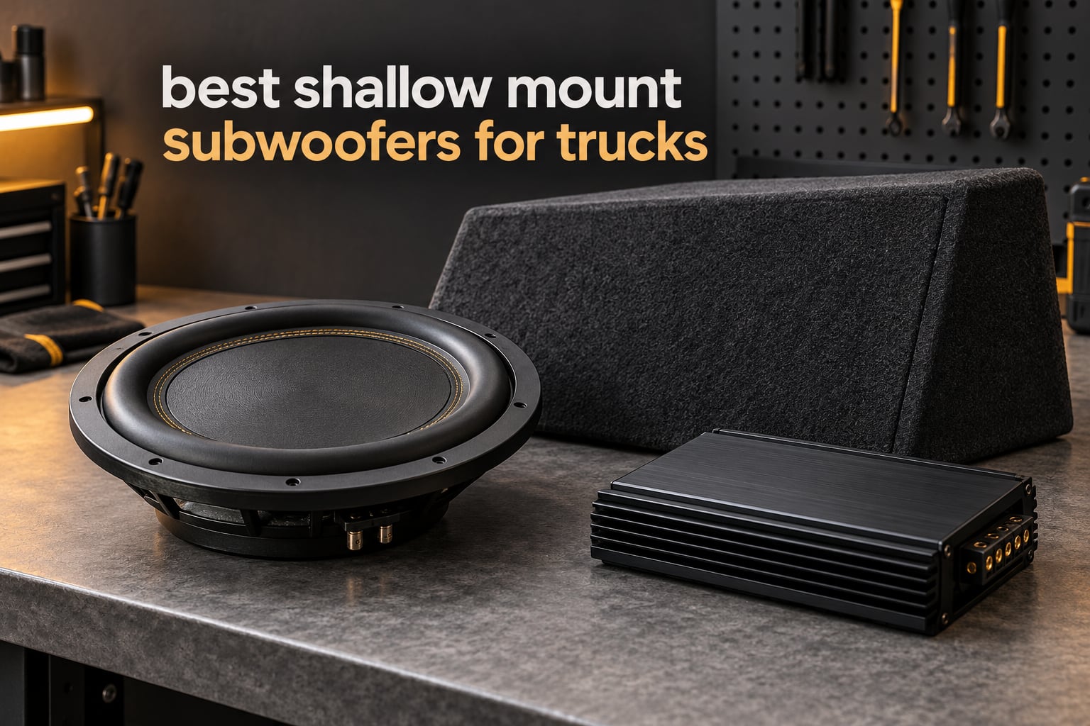 best shallow mount subwoofers for trucks